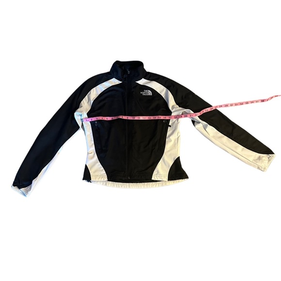 North face flight series women’s zip up rain coat black white size small - Picture 3 of 6